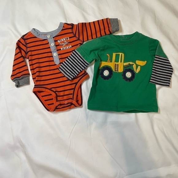 Carter's Other - 🐶Carters size 3 months set of 2 boys long sleeve onesie and long sleeve shirt🐶